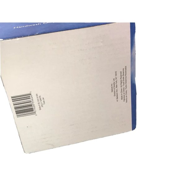 Sakura Oneida Earthenware Zulauf Design Jolly Santa Christmas Cookie Treat Jar - Picture 12 of 12